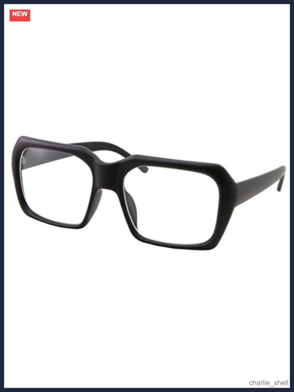 Oversized Square Costume Glasses for Men and Women Retro Cosplay Accessory